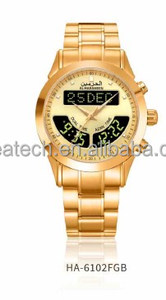 <span class=keywords><strong>AL</strong></span>-<span class=keywords><strong>HARAMEEN</strong></span> HA-6102 montre de prière musulmane de luxe <span class=keywords><strong>Al</strong></span> Fajr montre <span class=keywords><strong>Al</strong></span> Haramain avec résistant à l'eau et fonction d'alarme - Product Image 2