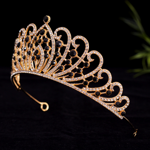 Corona de novia barroca, accesorio para el cabello nupcial chapado en oro para compromiso, aniversario, regalado por la naturaleza - Product Image 5
