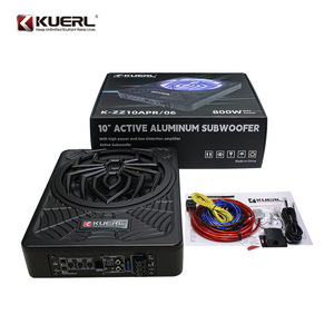Subwoofer de voiture Kuerl 10 pouces avec lumière LED, haut-parleur actif mono 12V pour audio automobile - Product Image 3