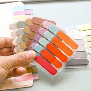 Notas Adhesivas Transparentes de PET con Degradado Semicircular Multicolor, Esenciales para la Vuelta al Cole para Uso Escolar y de Oficina - Product Image 5