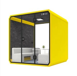 Cabines de bureau préfabriquées, salles d'isolation phonique, bureaux insonorisés, petites salles téléphoniques privées modernes en acier - Product Image 6