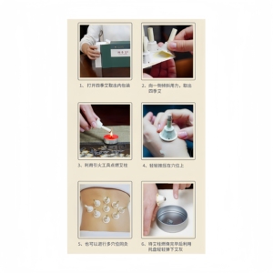 Mini bâtonnets de moxa autocollants avec plusieurs points d'acupuncture pour la moxibustion, la prévention des maladies et les soins de santé - Product Image 5