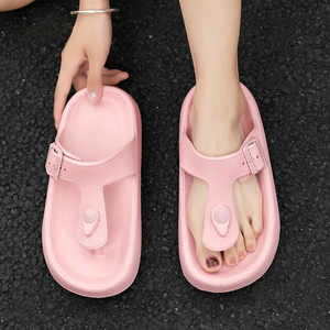 Chanclas de mujer cómodas de tendencia de verano nueva de fábrica personalizada zapatillas transpirables de <span class=keywords><strong>EVA</strong></span> para parejas - Product Image 4