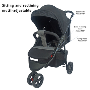 Venta al por mayor de China 3 ruedas Carrinho De <span class=keywords><strong>Bebe</strong></span> <span class=keywords><strong>Jogger</strong></span> una mano plegable 2 en 1 cochecito de bebé Walker Carrier - Product Image 3