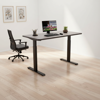 Meubles de bureau de luxe modernes Bureau debout électrique à double moteur Réglable en hauteur Bureau de levage en métal Poste de travail de bureau