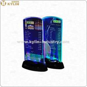 Chiếu Sáng Hiện Đại LED Backlit Acrylic Bảng Đứng Di Động Kinh Doanh Đơn Đăng Chủ Cho Văn Phòng Rượu Vang Thanh Disco Quán Rượu - Product Image 6