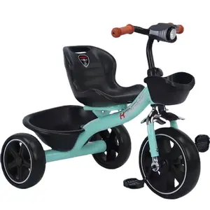 LOGO personalizable Triciclo para niños antivuelco Andador para niños Bicicleta de bebé con luces musicales Triciclo para niños