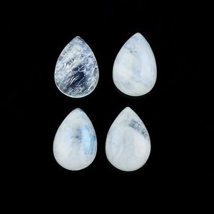 YASHEE Piedra lunar arcoíris natural en forma de pera de 10x7 mm, cabujón de piedra preciosa suelta para la fabricación de joyas - Product Image 4