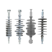 Aislante para Líneas Eléctricas de Alta Tensión, Material Compuesto/Porcelana/Vidrio Opcional, 11kV-220kV, Aislante de Energía Anticontaminación