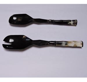 Vente directe d'usine ensembles de cuillères à salade en corne naturelle râpe à légumes à main trancheuse pour la cuisine à domicile prix de gros - Product Image 6