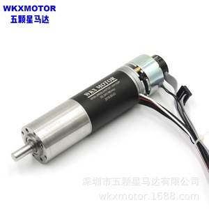 มอเตอร์เซอร์โวไร้แปรงถ่านขนาดเล็ก Wkx Motor แรงดันไฟฟ้า 36V ความแม่นยำสูง ขนาดเล็ก พร้อมเกียร์แบบดาวเคราะห์ - Product Image 2