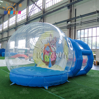 Tente de jardin gonflable transparente WINSUN, dôme commercial, château gonflable à bulles, fête pour enfants, imperméable, installation facile, tissu Oxford