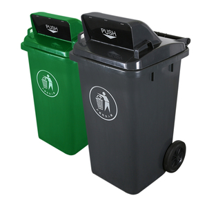 120L 240L 360L Outdoor Plastic Public <strong>Wheelie</strong> <strong>Bin</strong>/dustbin with Push Lid - Product Image 3