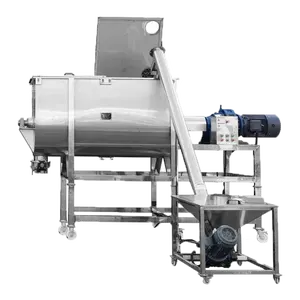300-10000L Stainless Steel Mixing Machine Horizontal Double Ribbon Mixer Spices Mixing Blender