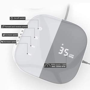 Machine à ongles professionnelle en gros 2025 avec 4 embouts, 35000 tr/min, moteur brossé en plastique 30W pour salon - Product Image 5