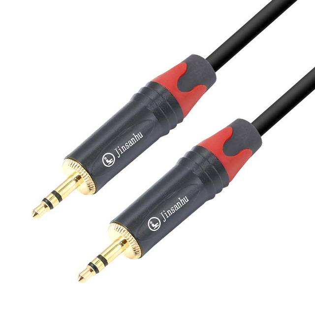 35mm AUX Recording Digital Audio Cable 35mm Male to Male Bare Oxygen-Free Copper Conductor for PC Speaker Earphone Car Audio