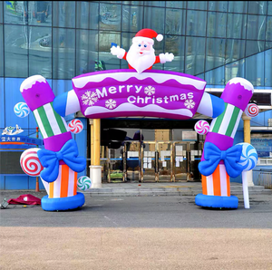 Arches gonflables d'arbre de Noël du <span class=keywords><strong>père</strong></span> Noël de vente chaude pour la décoration de fête de cour extérieure énergie électrique 3000 tr/min plastique - Product Image 2