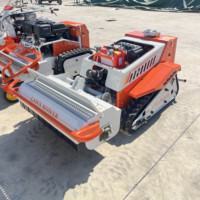 Tondeuse à gazon télécommandée de 800 mm, tondeuse à gazon tout-terrain à chenilles, alimentée au diesel, pour le désherbage, le débroussaillage et la tonte des vergers