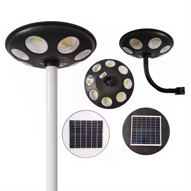 UFO Design High Power 1000W All in One Outdoor Waterproof Integrated Antique Solar Street Lights with Pole and No Wires Needed