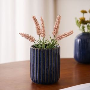 Mini vaso idroponico in ceramica di fascia alta creativo alto ornamento decorativo per la casa per la composizione floreale di <span class=keywords><strong>seconda</strong></span> <span class=keywords><strong>mano</strong></span> con smalto opaco - Product Image 2