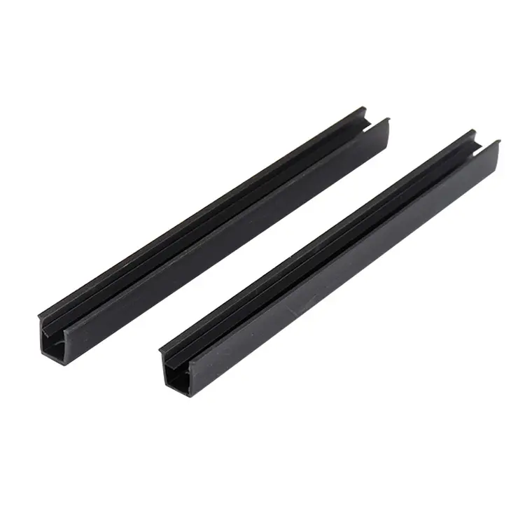 저렴한 가격 블랙 PVC T 슬롯 6 8 10mm 장식 씰링 스트립 알루미늄 프로파일 및 액세서리