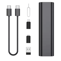 Kit de Chargeur USB-C 6 en 1 avec Boîtier de Rangement, Adaptateurs et Câbles de Voyage
