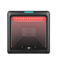 Código QR fabricado OCR MRZ Escáner de escritorio con cable USB Manos libres Lector de código de barras omnidireccional para supermercado al por menor