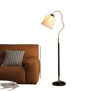 Lámpara de Pie con Fuente de Luz LED, Cubierta de Tela, Luz Tricolor, para Sala de Estar, Dormitorio, con Interruptor de Control - Product Image 5