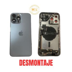 Châssis intermédiaire vert et bleu avec coque arrière pour démontage de téléphone portable iPhone 13 Pro Max avec pièces - Product Image 3