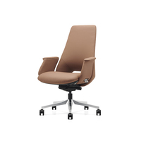 Fauteuil de Direction Exécutif de Luxe Personnalisé à Dossier Bas, Mobilier de Bureau Commercial, Chaise Pivotante en Cuir pour PDG et Managers