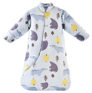 ถุงนอนผ้าฝ้าย 3.5tog สำหรับเด็ก 0-12 เดือน พร้อมแขนเสื้อที่ถอดออกได้ - Product Image 3