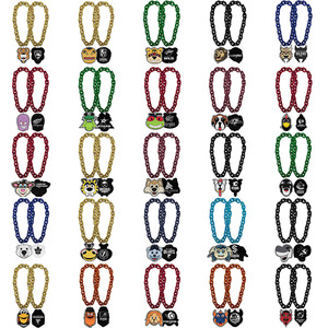 Collar de Cadena para Fanáticos con Luz LED, Diseño 3D de Fútbol, Imán Desmontable, Anillo de Sujeción, Mascota Vibrante, Espuma EVA, Color Personalizado - Product Image 3