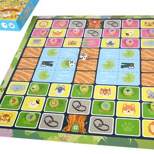 Jeu d'échecs 2-en-1 Oie et Animaux avec tuiles de défi de mémoire, jeu de société interactif à retourner pour la famille - Product Image 3
