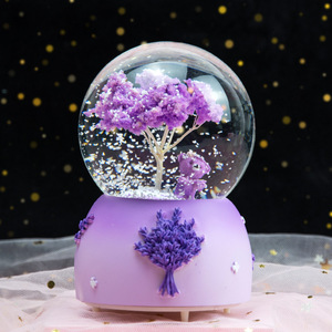 Globos de Nieve con Unicornio Arcoíris del Universo de 9*9*12 cm con Música en Caja de Cristal Romántica, Regalo de San Valentín para Niña - Product Image 4