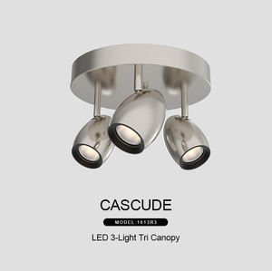 Plafonnier LED moderne, angle réglable, spot encastré avec base en fer et construction en aluminium pour salon - Product Image 4