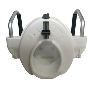 Sedile del water rialzato con supporto per la toilette per anziani e disabili - Product Image 5