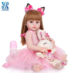 Newborn Baby Doll Realistic Toy Doll 45cm) (18inch Lifelike Baby Doll Realistic Doll Toy Dolls Look Real Reborn Doll Boneca Reborn Silicone Reborn Baby Doll Poupee Reborn