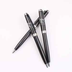 Bolígrafo de Metal Plateado con Punta de 1.0 mm, Logotipo Personalizado, Bolígrafos Promocionales Corporativos, Tinta Negra y Azul, Recarga Parker, Novedad - Product Image 3