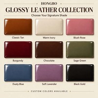 Hongbo meilleure vente 9 couleurs grand or-anneau en cuir A6 Super lisse couverture lié Budget classeur planificateur personnalisé tableau de bord