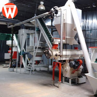 Nouvelle usine compacte Strongwin 1,5-2,5 t/h pour la fabrication d'aliments pour volailles, moteur électrique triphasé Siemens complet, multifonctionnelle