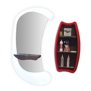 Miroir de station de salon éclairé, équipement de lavabo, style moderne, avec miroir pour station - Product Image 3