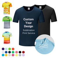 Impresión digital 3D poliéster impresora Racer camiseta evento camisetas Dry Fit camiseta sublimación Deporte Camiseta