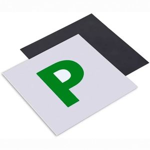 2 Aimants de Voiture en PVC Souple, Autocollants Magnétiques Étanche, Nouveaux Panneaux Magnétiques pour Conducteur, Plaque Magnétique Complète P et L pour Voiture - Product Image 1