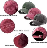 Casquette de baseball en coton lavé avec logo 3D brodé personnalisé, casquette souple à 6 panneaux pour sport en plein air, style Papa