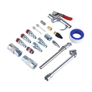 20 Piece Quick Connect Pneumatic Tool Blower Kit 6 Mm 1 4 Inch Stainless Steel Car Repair Air Accessory Set - Product Image 1