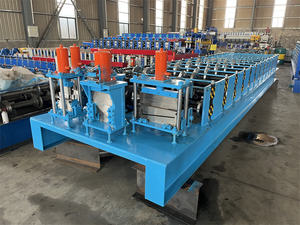 Rollo de acero intermitente, máquina formadora de rollo de borde de techo de Metal anterior, diseño Popular de EE. UU., ángulo en V, <span class=keywords><strong>precio</strong></span> de la máquina de borde de goteo de techo - Product Image 3