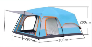 One Bedroom Outdoor <b>Tent</b> with Living Room Rainproof Four-Season Quick Opening 3-6-12 People Camping & Picnic Sunshade Large <b>Tent</b> - Product Image 4