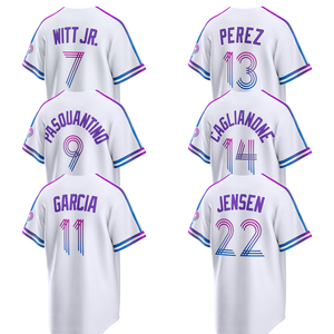 Maillots de baseball personnalisés 2026 pour hommes et femmes, style Kansas City Connect, brodés, uniformes pour jeunes avec logos - Product Image 1