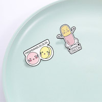 Broche en émail à l'effigie d'un personnage de dessin animé, thème médical fantaisie, badge en métal pour veste, sac à dos, sac, ornement, accessoire de mode