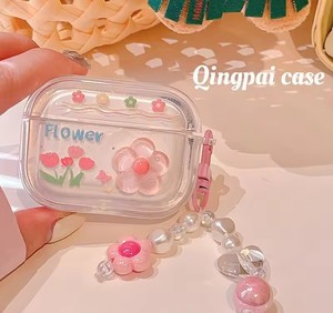 <span class=keywords><strong>Coque</strong></span> souple décorative fleurs INS pour <span class=keywords><strong>AirPods</strong></span> 2/3 étui de protection pour écouteurs avec pendentif accessoires pour casque - Product Image 5
